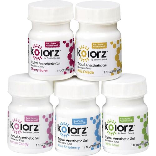 Kolorz Topical Anesthetic Gel 20% Benzocaine 1 OZ Bottle