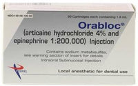 ORABLOC ARTICAINE ANESTHETIC 50 cartridges/Bx - PIERREL PHARMA